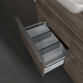 Тумба под раковину Villeroy & Boch Venticello 125,7х50,2 см ДСП каменный дуб/ручка хром A94401RK