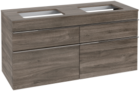 Тумба под раковину Villeroy & Boch Venticello 125,7х50,2 см ДСП каменный дуб/ручка хром A94401RK