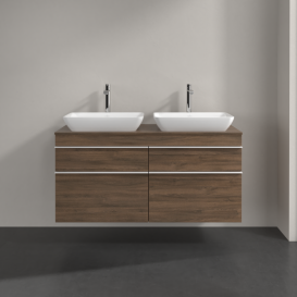 Тумба под раковину Villeroy & Boch Venticello 125,7х50,2 см ДСП дуб аризона/ручка алюминий белый A94402VH