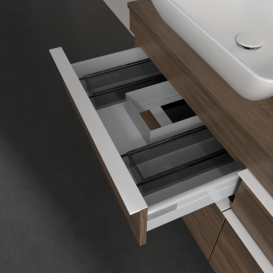 Тумба под раковину Villeroy & Boch Venticello 125,7х50,2 см ДСП дуб аризона/ручка алюминий белый A94402VH