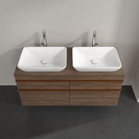 Тумба под раковину Villeroy & Boch Venticello 125,7х50,2 см ДСП дуб аризона/ручка медь A94405VH