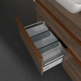 Тумба под раковину Villeroy & Boch Venticello 125,7х50,2 см ДСП дуб аризона/ручка медь A94405VH