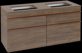 Тумба под раковину Villeroy & Boch Venticello 125,7х50,2 см ДСП дуб аризона/ручка медь A94405VH