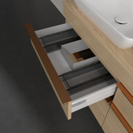 Тумба под раковину Villeroy & Boch Venticello 125,7х50,2 см ДСП северный дуб/ручка медь A94405VJ