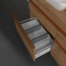 Тумба под раковину Villeroy & Boch Venticello 125,7х50,2 см ДСП дуб канзас/ручка медь A94405RH