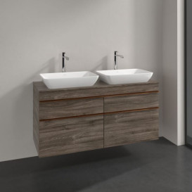 Тумба под раковину Villeroy & Boch Venticello 125,7х50,2 см ДСП каменный дуб/ручка медь A94405RK