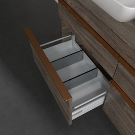 Тумба под раковину Villeroy & Boch Venticello 125,7х50,2 см ДСП каменный дуб/ручка медь A94405RK