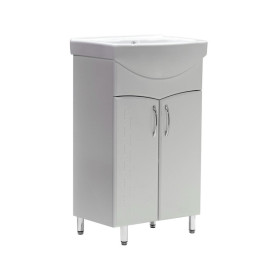 Тумба под раковину Vivia Алекса Д2 50х31 см комбинируется с раковинами Изео/Церсания 50 МДФ/ДСП белый А0025010