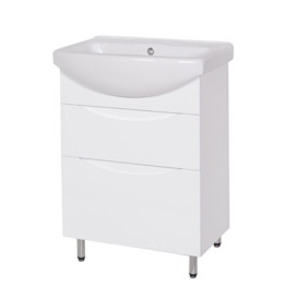 Тумба під раковину Vivia Амалія Ш2 60х33 см комбінується з раковиною Церсанія 60 МДФ/ДСП білий  А0043861