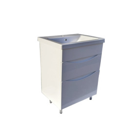 Тумба под раковину Vivia Аляска Ш2 60х45 см комбинируется с раковиной Комо 60/К60 МДФ/ДСП белый А0053202