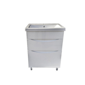 Тумба под раковину Vivia Аляска Ш2 60х45 см комбинируется с раковиной Комо 60/К60 МДФ/ДСП белый А0053202