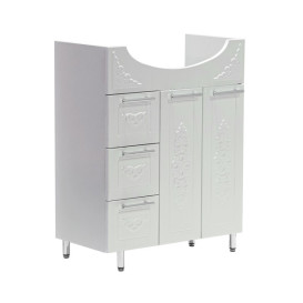 Тумба под раковину Vivia Анжелика Д2Ш3 65х32 см комбинируется с раковиной Акцент 65 МДФ/ДСП белый А0048502