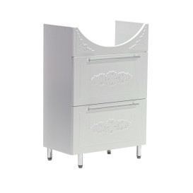 Тумба под раковину Vivia Анжелика Ш2 60х35,8 см комбинируется с раковинами Церсания 60 МДФ/ДСП белый А0053387