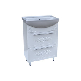 Тумба под раковину Vivia Анжелика Ш2 60х35,8 см комбинируется с раковинами Церсания 60 МДФ/ДСП белый А0053387