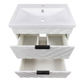 Тумба под раковину Vivia Asti Ш-2 60х42 комбинируется с IDEA 60 ДСП/МДФ белый А0055355