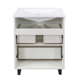 Тумба под раковину Vivia Asti Ш-2 60х42 комбинируется с IDEA 60 ДСП/МДФ белый А0055355