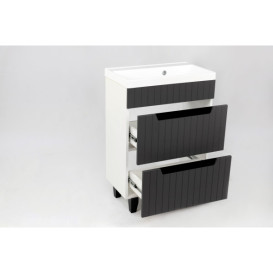 Тумба під раковину Vivia Brut Ш-2 60х42 комбінується з IDEA 60 ДСП/МДФ сірий А0055353