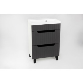 Тумба під раковину Vivia Brut Ш-2 70х42 комбінується з Cers 70 МДФ/ДСП сірий А0055354