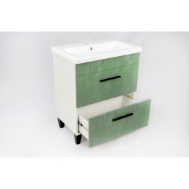 Тумба под раковину Vivia Myata Ш-2 60х42 комбинируется с IDEA 60 ДСП/МДФ киви А0055357