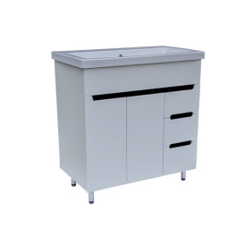 Тумба під раковину Vivia Палітра Д2Ш3 80х42 см комбінується з раковиною Комо 80/К 80 МДФ/ДСП білий А0053383