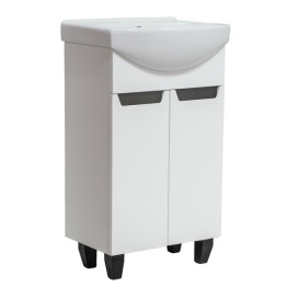 Тумба під раковину Vivia Poli Д2 50х31 см комбінується з раковиною Церсанія 50 МДФ/ДСП білий А0050276
