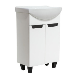 Тумба під раковину Vivia Poli Д2 55х31 см комбінується з раковиною Церсанія 55 МДФ/ДСП білий А0050279