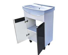 Тумба под раковину Vivia Poli Д2 55х31 см комбинируется с раковиной Церсания 55 МДФ/ДСП гранит А0053183