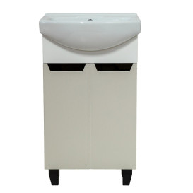 Тумба під раковину Vivia Poli Д2 55х31 см комбінується з раковиною Церсанія 55 МДФ/ДСП браш вершковий А0050604