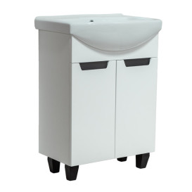 Тумба под раковину Vivia Poli Д2 60х34 см комбинируется с раковиной Церсания 60 МДФ/ДСП белый А0050280