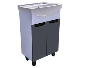 Тумба под раковину Vivia Poli Д2 60х34 см комбинируется с раковиной Церсания 60 МДФ/ДСП гранит А0053184