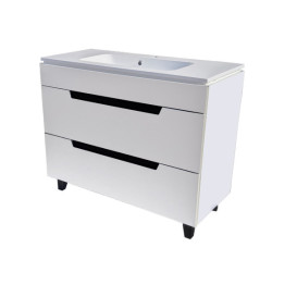 Тумба под раковину Vivia Poli Ш2 100х42 см комбинируется с раковиной Frate 100 МДФ/ДСП сливочный браш А0051132