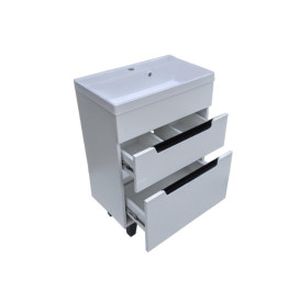 Тумба под раковину Vivia Poli Ш2 60х33 см комбинируется с раковиной Idea 60 МДФ/ДСП белый А0053540