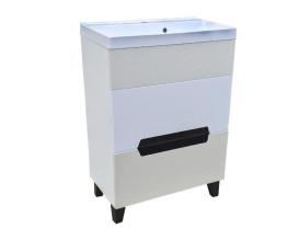 Тумба под раковину Vivia Poli Ш2 60х33 см комбинируется с раковиной Idea 60 МДФ/ДСП сливки/браш А0054110