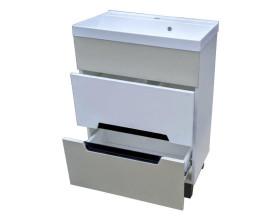 Тумба под раковину Vivia Poli Ш2 60х33 см комбинируется с раковиной Idea 60 МДФ/ДСП сливки/браш А0054110