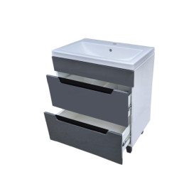 Тумба под раковину Vivia Poli Ш2 60х42 см комбинируется с раковинами Como 60/Cers 60 МДФ/ДСП гранит А0051134