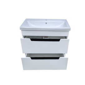 Тумба под раковину Vivia Poli Ш2 80х42 см комбинируется с раковинами Como 80/Cers 80 МДФ/ДСП белый А0051128