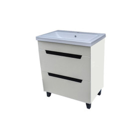 Тумба під раковину Vivia Poli Ш2 80х42 см комбінується з раковинами Como 80/Cers 80 МДФ/ДСП браш вершковий А0051106