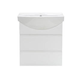 Тумба під раковину Vivia Соло Ш2 55х31 см комбінується з раковиною Церсанія 55 МДФ/ДСП білий А0050442