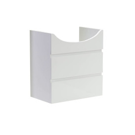 Тумба под раковину Vivia Соло Ш2 55х31 см комбинируется с раковиной Церсания 55 МДФ/ДСП белый А0050442