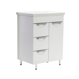 Тумба под раковину Vivia Соната Д1Ш3 60х33 см комбинируется с раковиной Комо 60 МДФ/ДСП белый А0021313