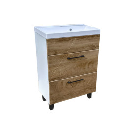 Тумба под раковину Vivia Велла Ш2 60х33 см комбинируется с раковиной Idea 60 МДФ/ДСП дерево А0054118