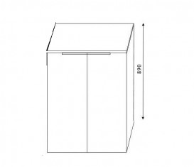 Тумба під пральну машину Marsan Chester 710 МДФ білий Chester710white