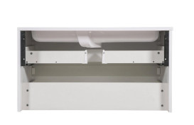 Тумба подвесная Аквародос Акцент 100 см с раковиной Альфа ДСП/МДФ белый глянец АР000040137