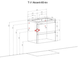 Тумба подвесная Аквародос Акцент 60 см с раковиной Альфа ДСП/МДФ белый глянец АР000040143