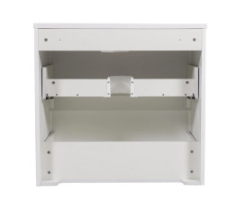 Тумба подвесная Аквародос Акцент 80 см с раковиной Альфа ДСП/МДФ белый глянец АР000040138