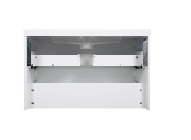 Тумба подвесная Аквародос Акцент Люкс 90 см с раковиной Bar МДФ белый матовый АР000112185