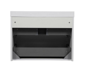 Тумба подвесная Аквародос Акцент Люкс 75 см с раковиной Deep МДФ белый матовый АР000086508