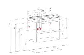 Тумба подвесная Аквародос Акцент Люкс 75 см с раковиной Deep МДФ белый матовый АР000086508