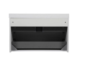 Тумба подвесная Аквародос Акцент Люкс 90 см с раковиной Deep МДФ белый матовый АР000072317