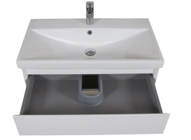 Тумба подвесная Аквародос Элит 100 см с раковиной Elite ДСП/МДФ белый мат АР000040368